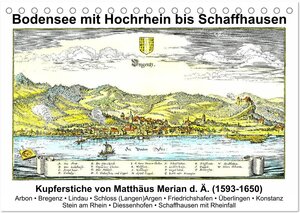 Buchcover Matthäus Merian - Bodensee mit Hochrhein bis Schaffhausen (Tischkalender 2025 DIN A5 quer), CALVENDO Monatskalender | Claus Liepke | EAN 9783435211326 | ISBN 3-435-21132-6 | ISBN 978-3-435-21132-6