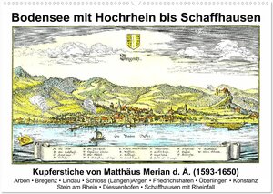 Buchcover Matthäus Merian - Bodensee mit Hochrhein bis Schaffhausen (Wandkalender 2025 DIN A2 quer), CALVENDO Monatskalender | Claus Liepke | EAN 9783435211838 | ISBN 3-435-21183-0 | ISBN 978-3-435-21183-8