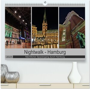 Buchcover Nightwalk - Hamburg (hochwertiger Premium Wandkalender 2025 DIN A2 quer), Kunstdruck in Hochglanz | Peter Hennrich | EAN 9783435264223 | ISBN 3-435-26422-5 | ISBN 978-3-435-26422-3