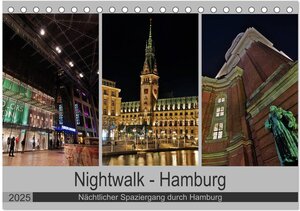 Buchcover Nightwalk - Hamburg (Tischkalender 2025 DIN A5 quer), CALVENDO Monatskalender | Peter Hennrich | EAN 9783435267712 | ISBN 3-435-26771-2 | ISBN 978-3-435-26771-2