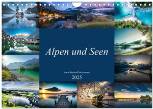Buchcover Alpen und Seen (Wandkalender 2025 DIN A4 quer), CALVENDO Monatskalender | Janina Fischer | EAN 9783435274451 | ISBN 3-435-27445-X | ISBN 978-3-435-27445-1
