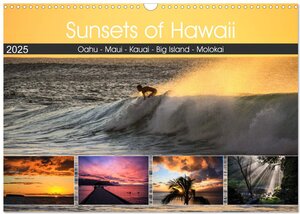Buchcover Sunsets of Hawaii (Wandkalender 2025 DIN A3 quer), CALVENDO Monatskalender | Florian Krauss | EAN 9783435333394 | ISBN 3-435-33339-1 | ISBN 978-3-435-33339-4