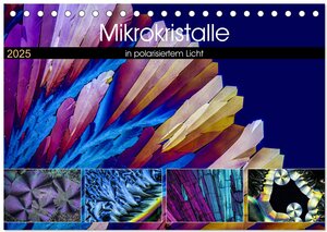Buchcover Mikrokristalle in polarisiertem Licht (Tischkalender 2025 DIN A5 quer), CALVENDO Monatskalender | Thomas Becker | EAN 9783435612277 | ISBN 3-435-61227-4 | ISBN 978-3-435-61227-7