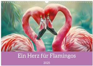 Buchcover Ein Herz für Flamingos (Wandkalender 2025 DIN A3 quer), CALVENDO Monatskalender | Liselotte Brunner-Klaus | EAN 9783435685929 | ISBN 3-435-68592-1 | ISBN 978-3-435-68592-9