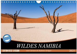 Buchcover Wildes Namibia (Wandkalender 2025 DIN A4 quer), CALVENDO Monatskalender | Carsten & Stefanie Krüger | EAN 9783435757152 | ISBN 3-435-75715-9 | ISBN 978-3-435-75715-2