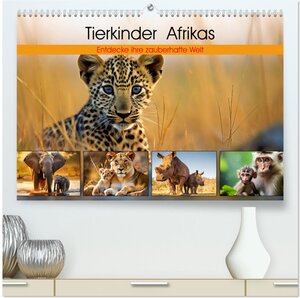 Buchcover Tierkinder Afrikas - Entdecke ihre zauberhafte Welt (hochwertiger Premium Wandkalender 2025 DIN A2 quer), Kunstdruck in Hochglanz | Susan Michel | EAN 9783435944064 | ISBN 3-435-94406-4 | ISBN 978-3-435-94406-4