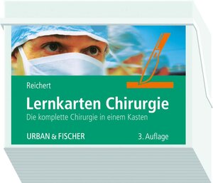 Buchcover Lernkarten  Chirurgie | Natascha Reichert | EAN 9783437432507 | ISBN 3-437-43250-8 | ISBN 978-3-437-43250-7