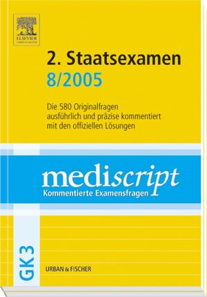 Buchcover GK3, 2. Staatsexamen 8/05 | Jens Vater | EAN 9783437438530 | ISBN 3-437-43853-0 | ISBN 978-3-437-43853-0