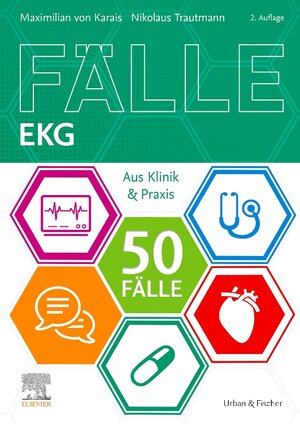 Buchcover 50 Fälle EKG | Nikolaus Trautmann | EAN 9783437439629 | ISBN 3-437-43962-6 | ISBN 978-3-437-43962-9