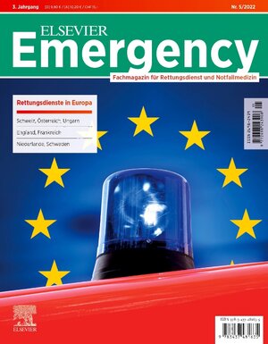 Buchcover Elsevier Emergency. Rettungsdienst in Europa. 5/2022  | EAN 9783437481635 | ISBN 3-437-48163-0 | ISBN 978-3-437-48163-5