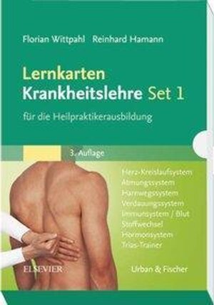 Buchcover Lernkarten Krankheitslehre Set 1 für die Heilpraktikerausbildung | Florian Wittpahl | EAN 9783437585920 | ISBN 3-437-58592-4 | ISBN 978-3-437-58592-0