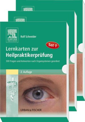 Buchcover Lernkarten zur Heilpraktiker-Prüfung Set 1-3 - Package | Rolf Schneider | EAN 9783437589157 | ISBN 3-437-58915-6 | ISBN 978-3-437-58915-7