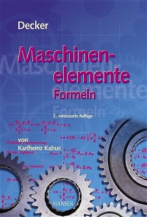 Decker Maschinenelemente - Formeln