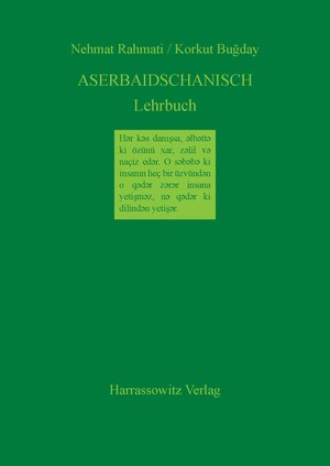 Buchcover Aserbaidschanisch Lehrbuch | Nemat Rahmati | EAN 9783447038409 | ISBN 3-447-03840-3 | ISBN 978-3-447-03840-9