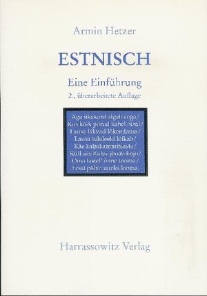 Buchcover Estnisch - Buch mit Audio-CD | Armin Hetzer | EAN 9783447054058 | ISBN 3-447-05405-0 | ISBN 978-3-447-05405-8