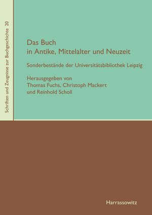 Buchcover Das Buch in Antike, Mittelalter und Neuzeit  | EAN 9783447066891 | ISBN 3-447-06689-X | ISBN 978-3-447-06689-1