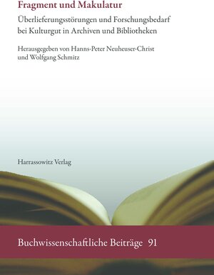 Buchcover Fragment und Makulatur  | EAN 9783447103831 | ISBN 3-447-10383-3 | ISBN 978-3-447-10383-1