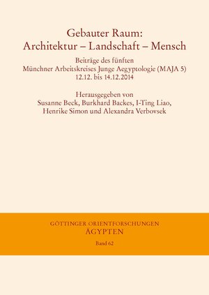 Buchcover Gebauter Raum: Architektur – Landschaft – Mensch  | EAN 9783447106320 | ISBN 3-447-10632-8 | ISBN 978-3-447-10632-0