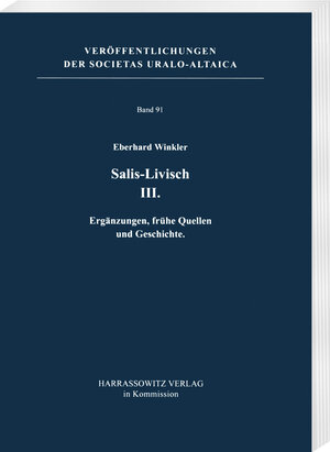 Buchcover Salis-Livisch III. | Eberhard Winkler | EAN 9783447113137 | ISBN 3-447-11313-8 | ISBN 978-3-447-11313-7