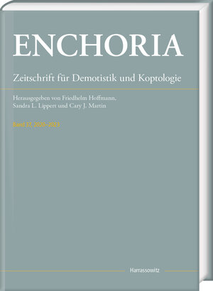 Buchcover Enchoria 37 (2020–2023)  | EAN 9783447181334 | ISBN 3-447-18133-8 | ISBN 978-3-447-18133-4