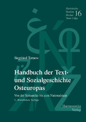 Buchcover Handbuch der Text- und Sozialgeschichte Osteuropas | Siegfried Tornow | EAN 9783447190886 | ISBN 3-447-19088-4 | ISBN 978-3-447-19088-6