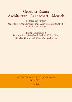 Buchcover Gebauter Raum: Architektur – Landschaft – Mensch  | EAN 9783447195362 | ISBN 3-447-19536-3 | ISBN 978-3-447-19536-2