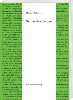 Buchcover Syntax des Ṭuroyo | Michael Waltisberg | EAN 9783447195775 | ISBN 3-447-19577-0 | ISBN 978-3-447-19577-5