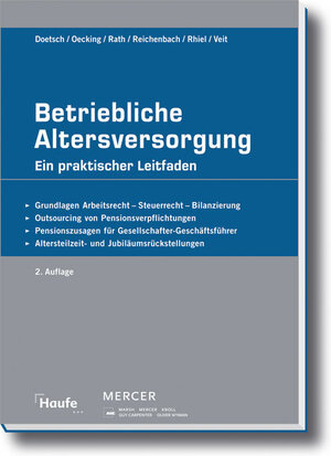Buchcover Betriebliche Altersversorgung | Peter A. Doetsch | EAN 9783448098785 | ISBN 3-448-09878-7 | ISBN 978-3-448-09878-5