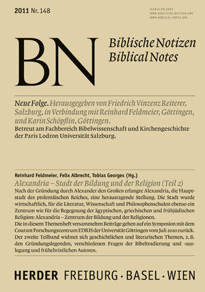 Buchcover Alexandria - Stadt der Bildung und der Religion (Teil 2)  | EAN 9783451005831 | ISBN 3-451-00583-2 | ISBN 978-3-451-00583-1