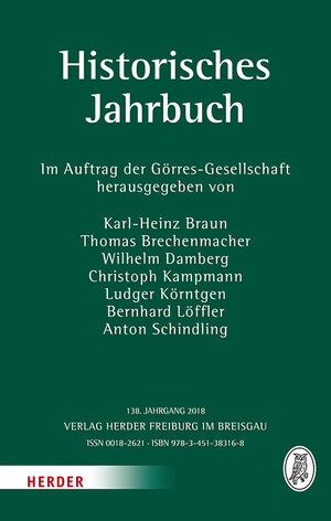 Buchcover Historisches Jahrbuch  | EAN 9783451383168 | ISBN 3-451-38316-0 | ISBN 978-3-451-38316-8
