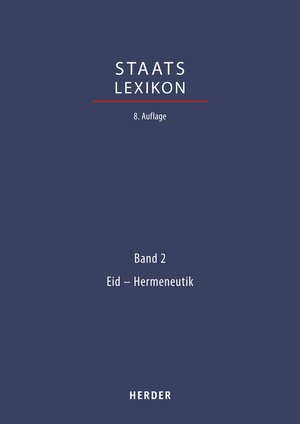 Buchcover Staatslexikon  | EAN 9783451815126 | ISBN 3-451-81512-5 | ISBN 978-3-451-81512-6