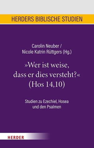 Buchcover "Wer ist weise, dass er dies versteht?" (Hos 14,10)  | EAN 9783451840043 | ISBN 3-451-84004-9 | ISBN 978-3-451-84004-3