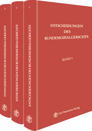 Buchcover Entscheidungen des Bundessozialgerichts  | EAN 9783452206312 | ISBN 3-452-20631-9 | ISBN 978-3-452-20631-2