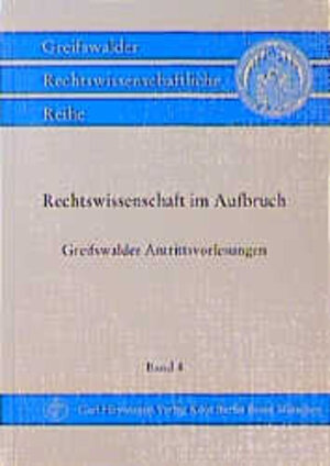 Buchcover Rechtswissenschaft im Aufbruch  | EAN 9783452234988 | ISBN 3-452-23498-3 | ISBN 978-3-452-23498-8