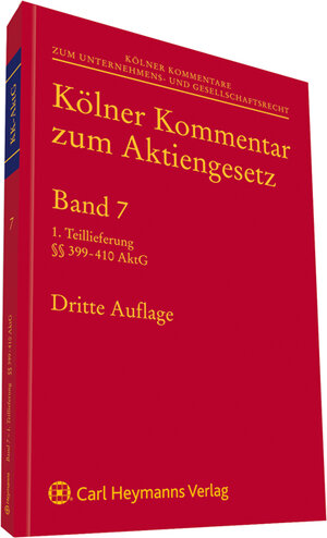 Buchcover Kölner Kommentar zum Aktiengesetz  | EAN 9783452275943 | ISBN 3-452-27594-9 | ISBN 978-3-452-27594-3