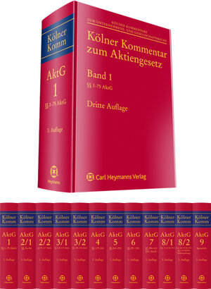 Buchcover Kölner Kommentar zum Aktiengesetz  | EAN 9783452277848 | ISBN 3-452-27784-4 | ISBN 978-3-452-27784-8