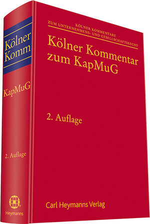 Buchcover Kölner Kommentar zum Kapitalmusterverfahrensgesetz (KapMuG)  | EAN 9783452278975 | ISBN 3-452-27897-2 | ISBN 978-3-452-27897-5