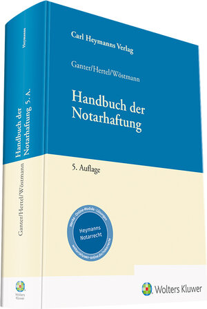 Buchcover Handbuch der Notarhaftung | Hans Gerhard Ganter | EAN 9783452299208 | ISBN 3-452-29920-1 | ISBN 978-3-452-29920-8