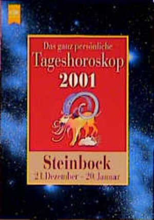 Buchcover Das ganz persönliche Tageshoroskop 2001 - Steinbock | C Joachim Weiss | EAN 9783453172487 | ISBN 3-453-17248-5 | ISBN 978-3-453-17248-7