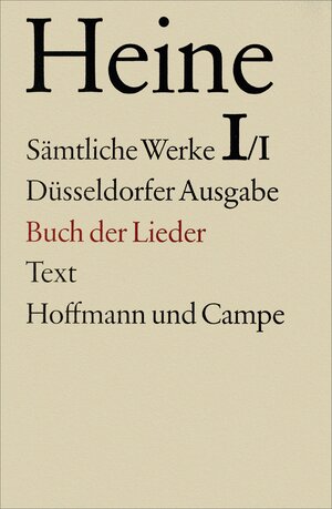 Buchcover Buch der Lieder | Heinrich Heine | EAN 9783455813531 | ISBN 3-455-81353-4 | ISBN 978-3-455-81353-1