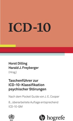 Buchcover Taschenführer zur ICD-10-Klassifikation psychischer Störungen  | EAN 9783456855950 | ISBN 3-456-85595-8 | ISBN 978-3-456-85595-0