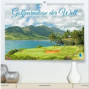 Buchcover Golfparadiese der Welt (hochwertiger Premium Wandkalender 2025 DIN A2 quer), Kunstdruck in Hochglanz | CALVENDO CALVENDO | EAN 9783457161210 | ISBN 3-457-16121-6 | ISBN 978-3-457-16121-0