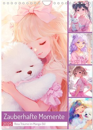 Buchcover Zauberhafte Momente. Rosa Träume im Manga-Stil (Wandkalender 2025 DIN A4 hoch), CALVENDO Monatskalender | Rose Hurley | EAN 9783457209653 | ISBN 3-457-20965-0 | ISBN 978-3-457-20965-3