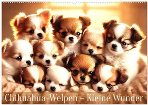 Buchcover Chihuahua-Welpen – Kleine Wunder (Wandkalender 2025 DIN A2 quer), CALVENDO Monatskalender | Marco Warstat | EAN 9783457234792 | ISBN 3-457-23479-5 | ISBN 978-3-457-23479-2