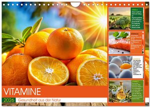 Buchcover VITAMINE - Gesundheit aus der Natur (Wandkalender 2026 DIN A4 quer), CALVENDO Monatskalender | Susan Michel | EAN 9783457246863 | ISBN 3-457-24686-6 | ISBN 978-3-457-24686-3