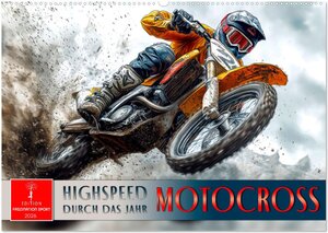 Buchcover Motocross - Highspeed durch das Jahr (Wandkalender 2026 DIN A2 quer), CALVENDO Monatskalender | Peter Roder | EAN 9783457253434 | ISBN 3-457-25343-9 | ISBN 978-3-457-25343-4