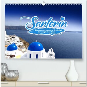 Buchcover SANTORIN – Die atemberaubende Schönheit der magischen Insel (hochwertiger Premium Wandkalender 2026 DIN A2 quer), Kunstdruck in Hochglanz | Dominique Sock | EAN 9783457282014 | ISBN 3-457-28201-3 | ISBN 978-3-457-28201-4