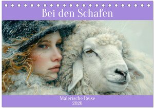 Buchcover Bei den Schafen - Malerische Reise (Tischkalender 2026 DIN A5 quer), CALVENDO Monatskalender | Liselotte Brunner-Klaus | EAN 9783457388143 | ISBN 3-457-38814-8 | ISBN 978-3-457-38814-3