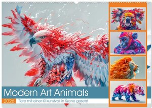 Buchcover Modern Art Animals (Wandkalender 2026 DIN A2 quer), CALVENDO Monatskalender | Steffen Gierok-Latniak | EAN 9783457389492 | ISBN 3-457-38949-7 | ISBN 978-3-457-38949-2