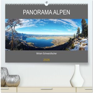 Buchcover Panorama Alpen (hochwertiger Premium Wandkalender 2026 DIN A2 quer), Kunstdruck in Hochglanz | Miriam Schwarzfischer | EAN 9783457440018 | ISBN 3-457-44001-8 | ISBN 978-3-457-44001-8
